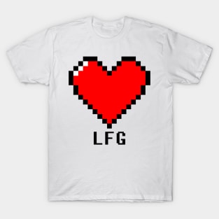 Pixel heart gamers design T-Shirt